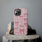 Pink Bow Ribbons Phone Case (Apple & Android)