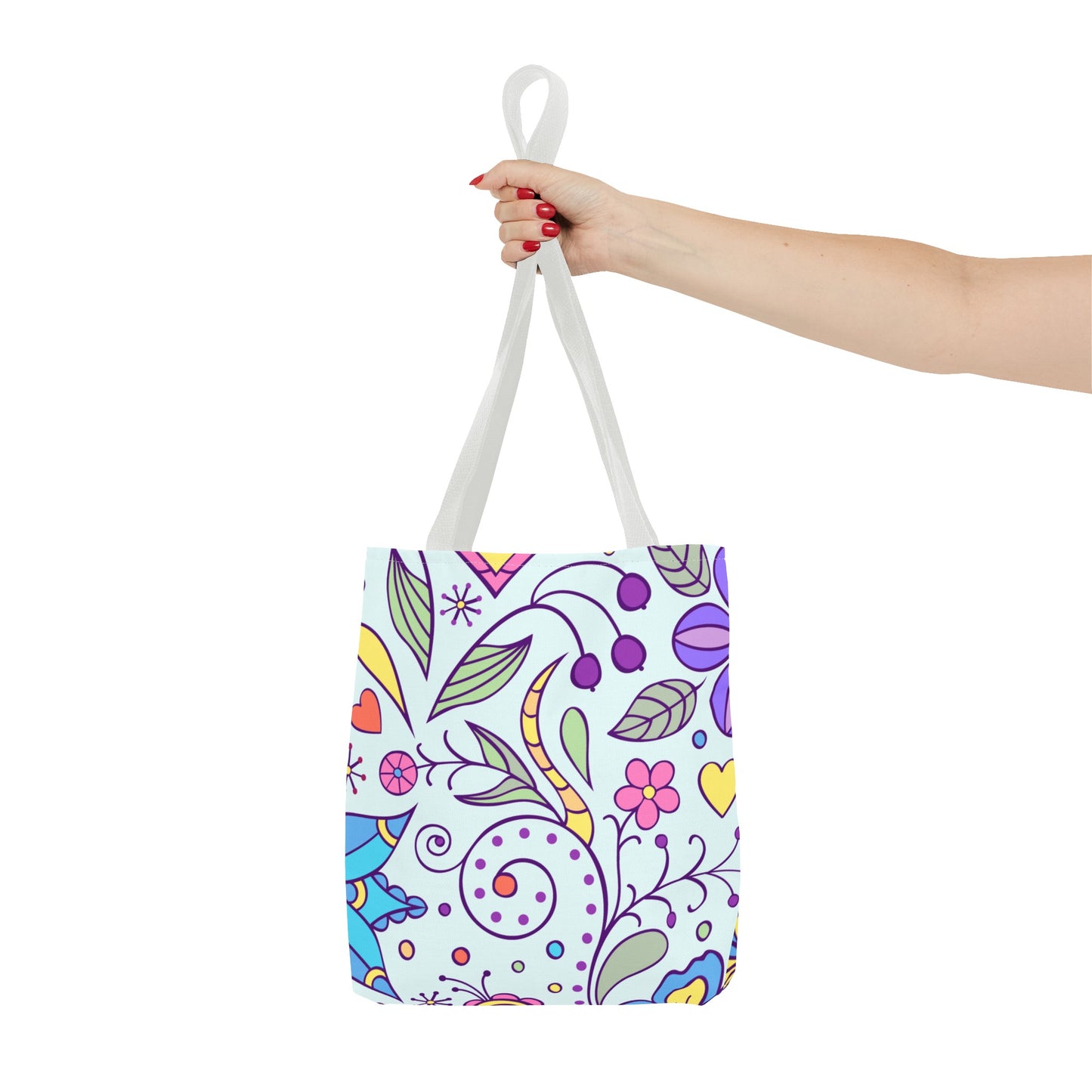 Tranquil Floral Botanicals Tote Bag