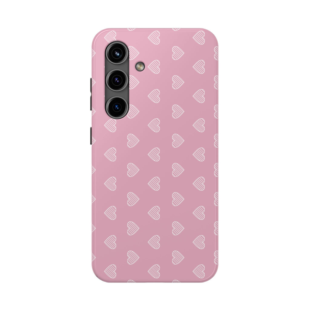 Infinite Pink Hearts Phone Case (Apple & Android)