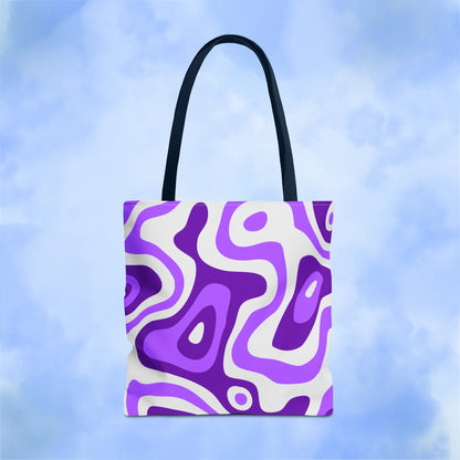 Groovy Purple Lava Tote Bag