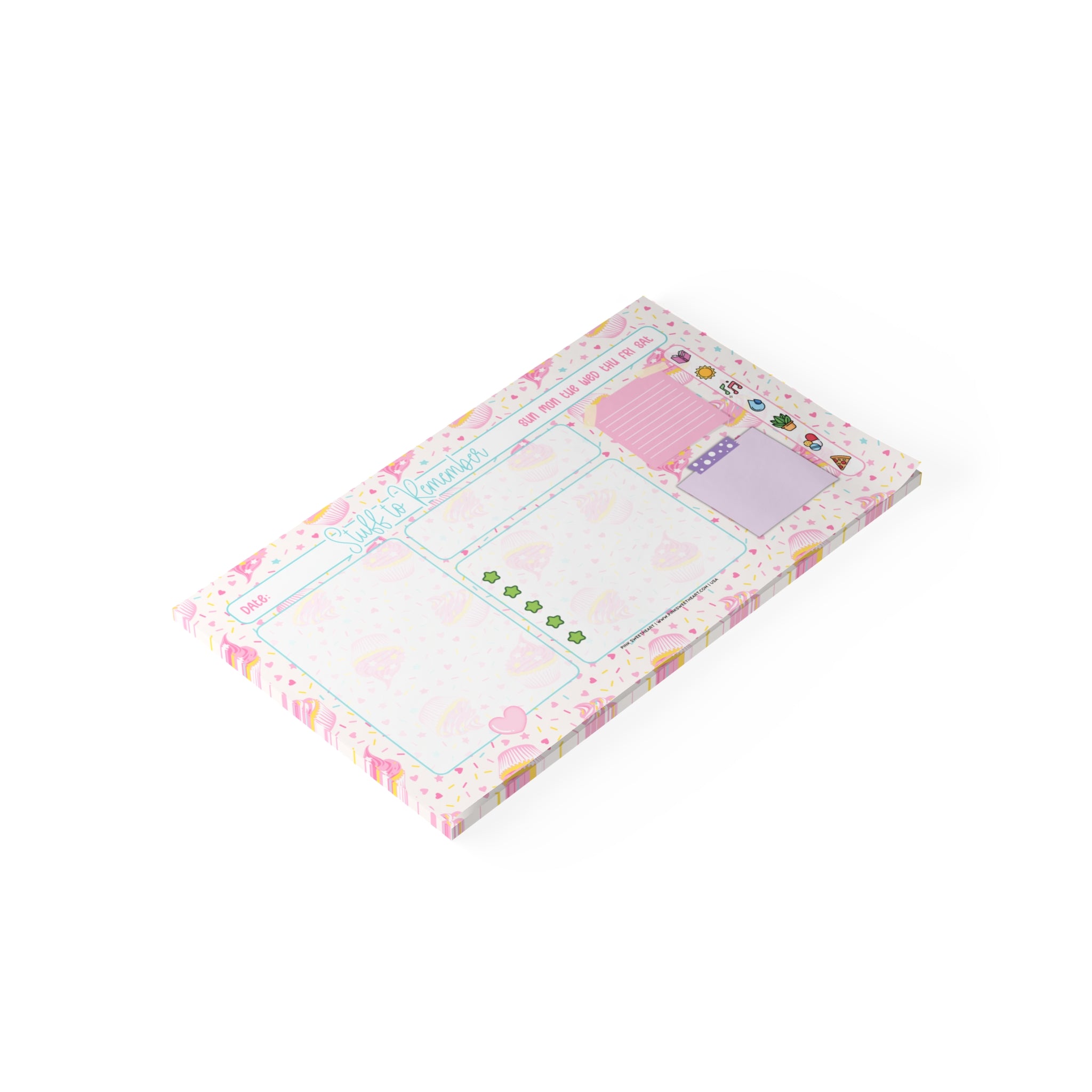 Sweetest Cupcake Bakery Sticky Note Pad