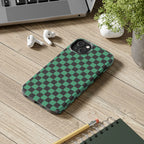 Checkered Kimono Tough Phone Case (Apple & Android) - Pink Sweetheart