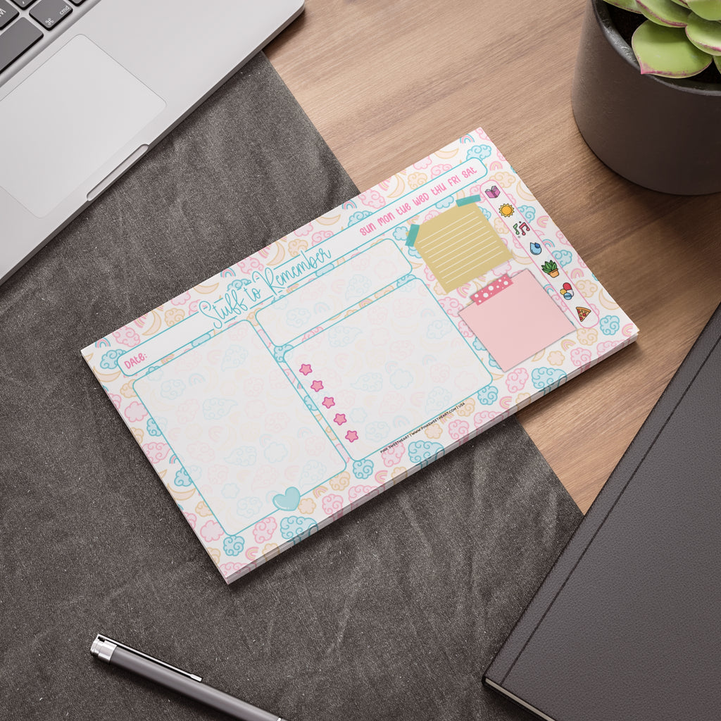 Cloudy Moons Sticky Note Pad