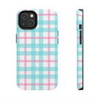 Pastel Gingham Phone Case (Apple & Android) - Pink Sweetheart