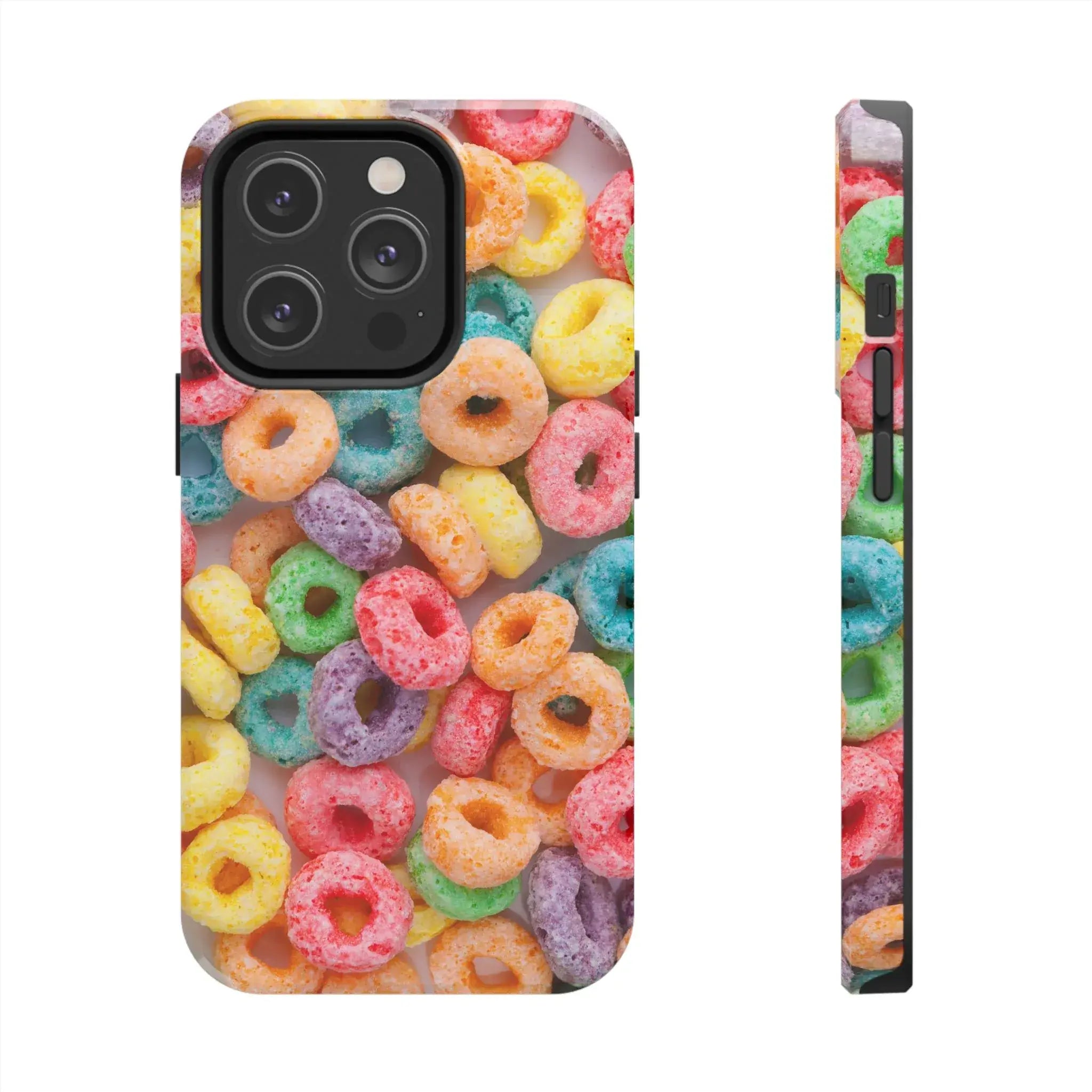 Morning Cereal Loops Phone Case (Apple & Android) - Pink Sweetheart