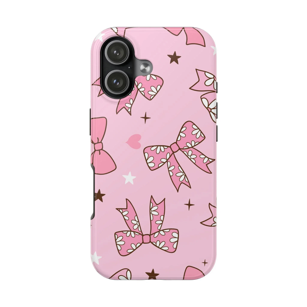 Pretty Pink Bows Phone Case (Apple & Android) - Pink Sweetheart