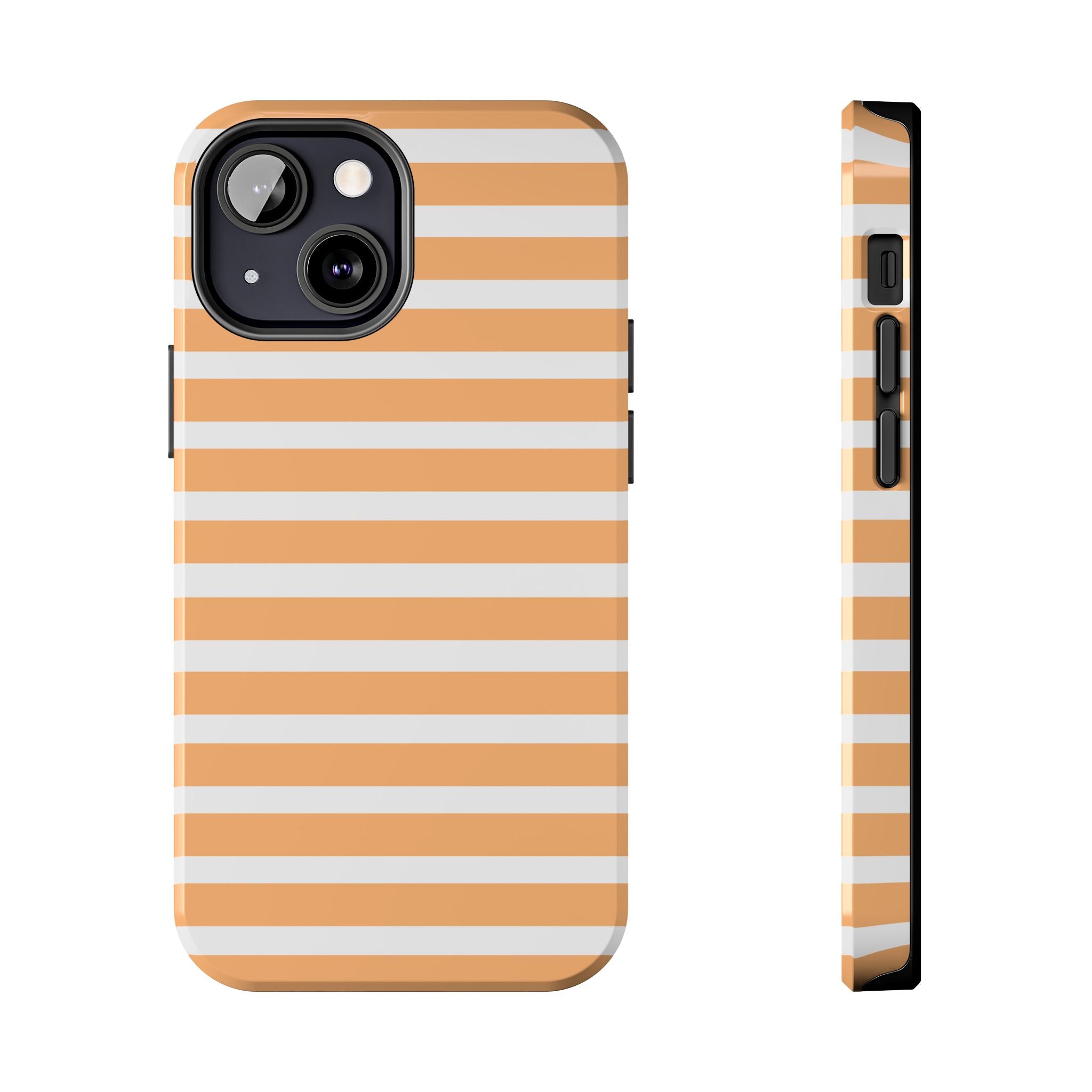 Orange Stripe Lines Phone Case (Apple & Android)