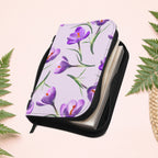 Purple Crocus Flowers Book Cover