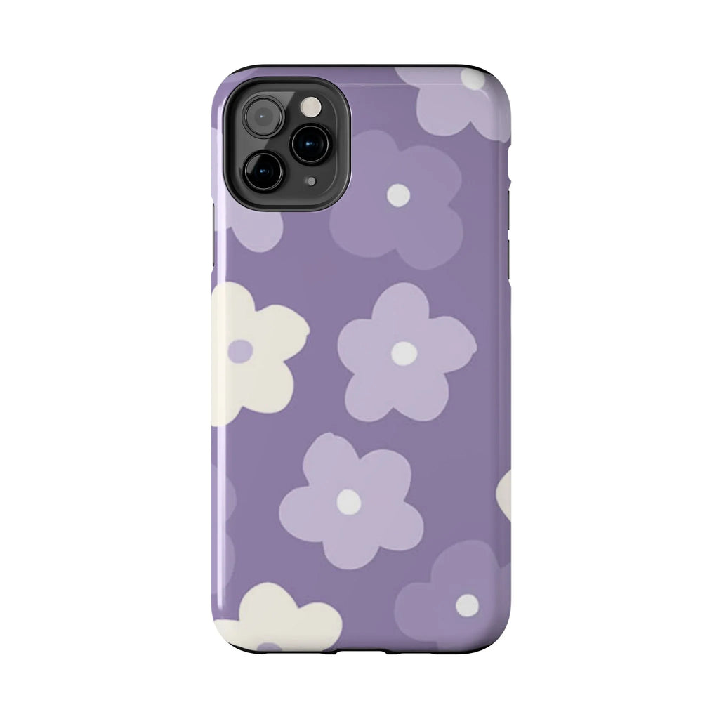 Pastel Purple Flowers Phone Case (Apple & Android) - Pink Sweetheart