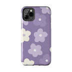 Pastel Purple Flowers Phone Case (Apple & Android) - Pink Sweetheart