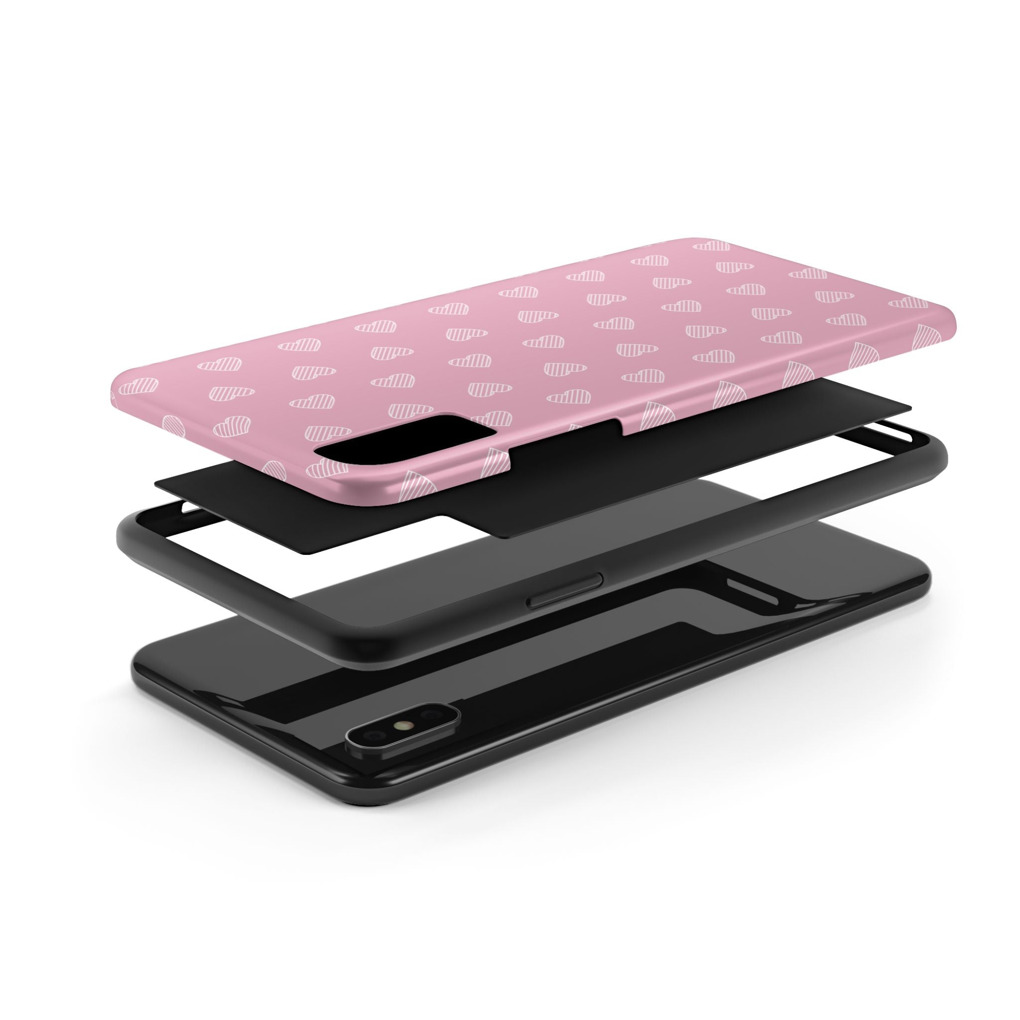 Infinite Pink Hearts Phone Case (Apple & Android)