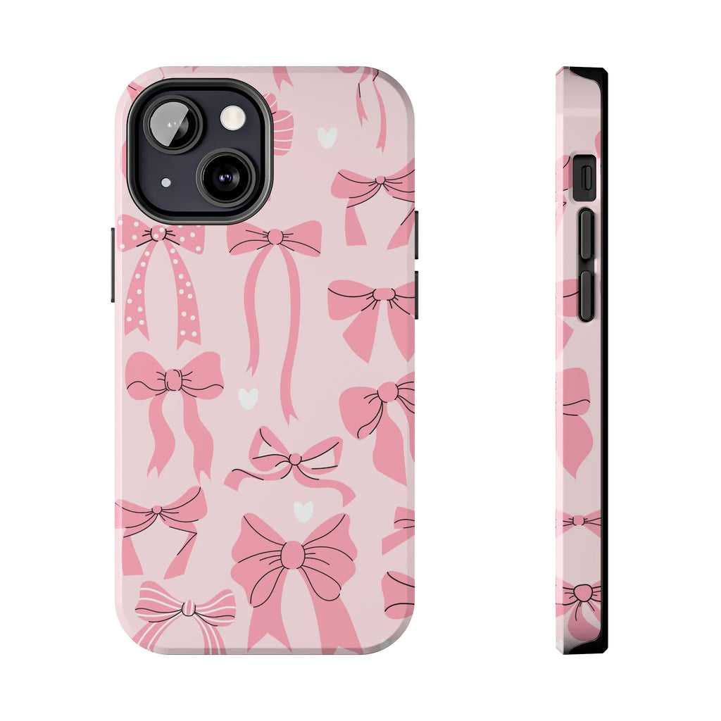Pink Bow Ribbons Phone Case (Apple & Android) - Pink Sweetheart