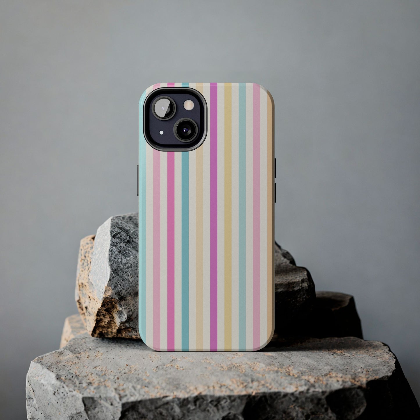 Pastel Candy Stripes Phone Cases