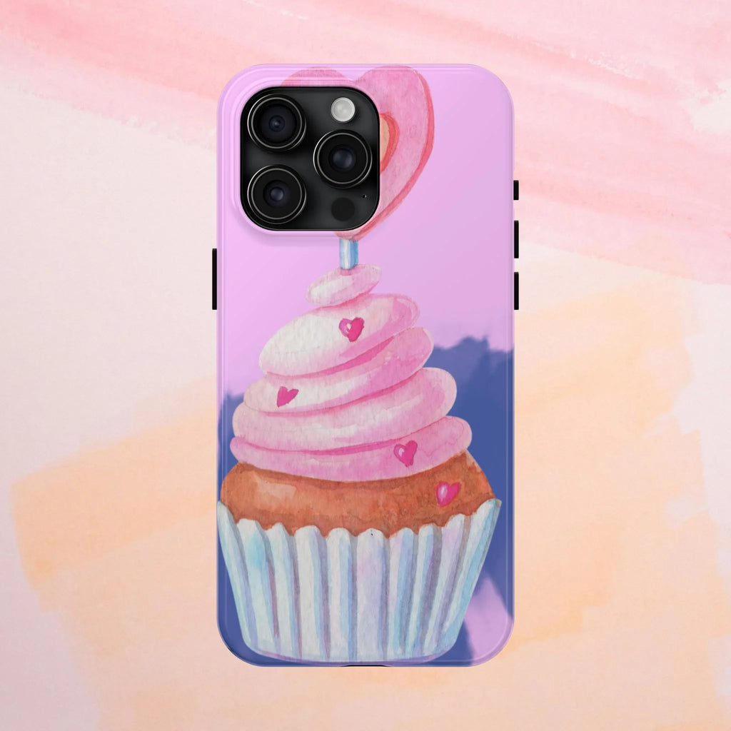 Cutie Cupcake Phone Case (Apple & Android) - Pink Sweetheart