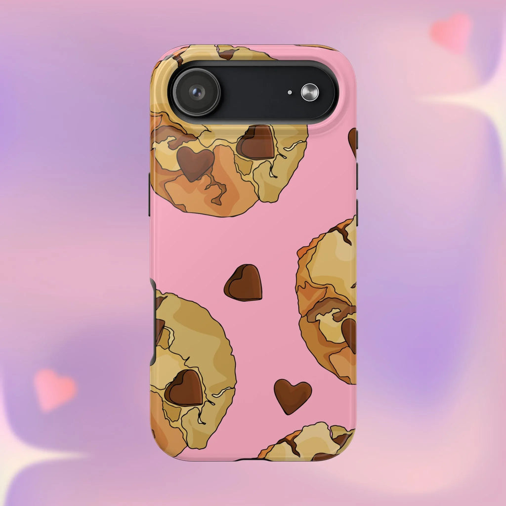 Chocolate Chip Cookies Phone Case (Apple & Android) - Pink Sweetheart