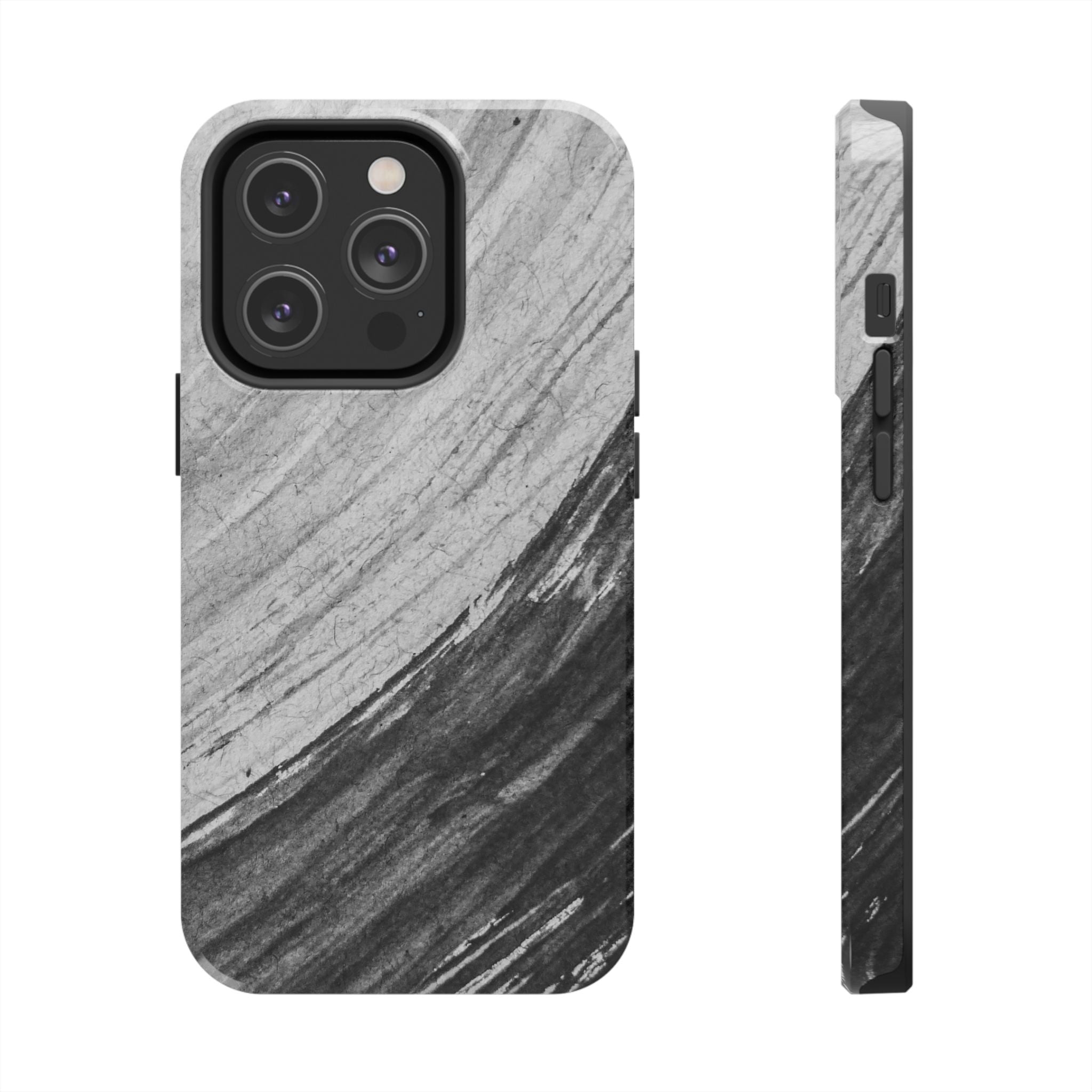 Black & Gray Phone Case (Apple & Android)