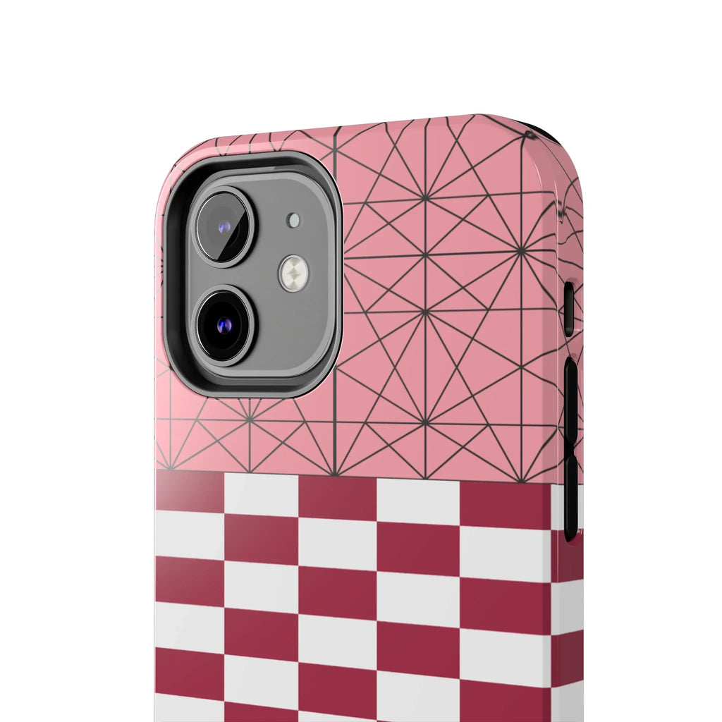 Geometric Kimono Tough Phone Case (Apple & Android) - Pink Sweetheart