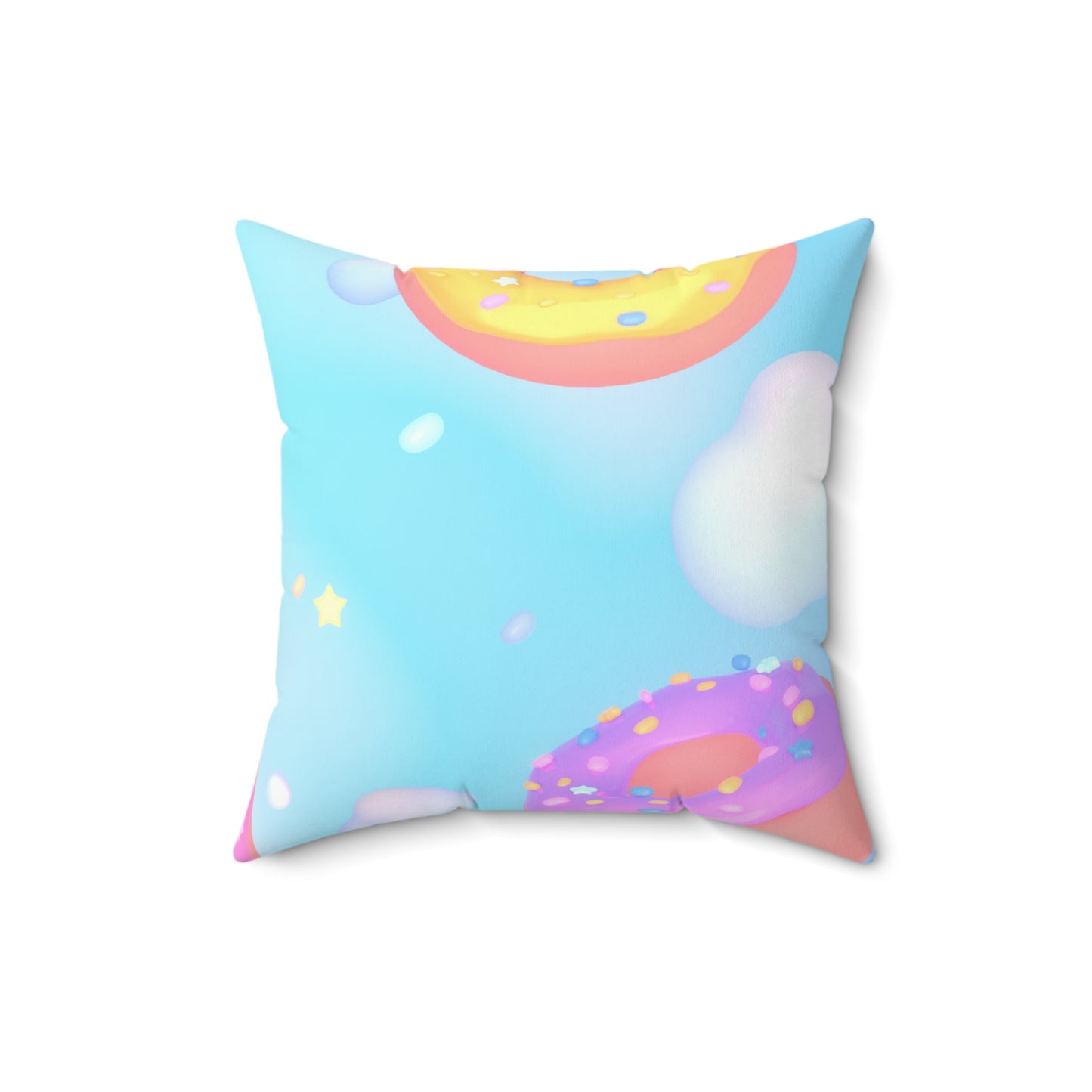 Sweet Donut Paradise Square Pillow