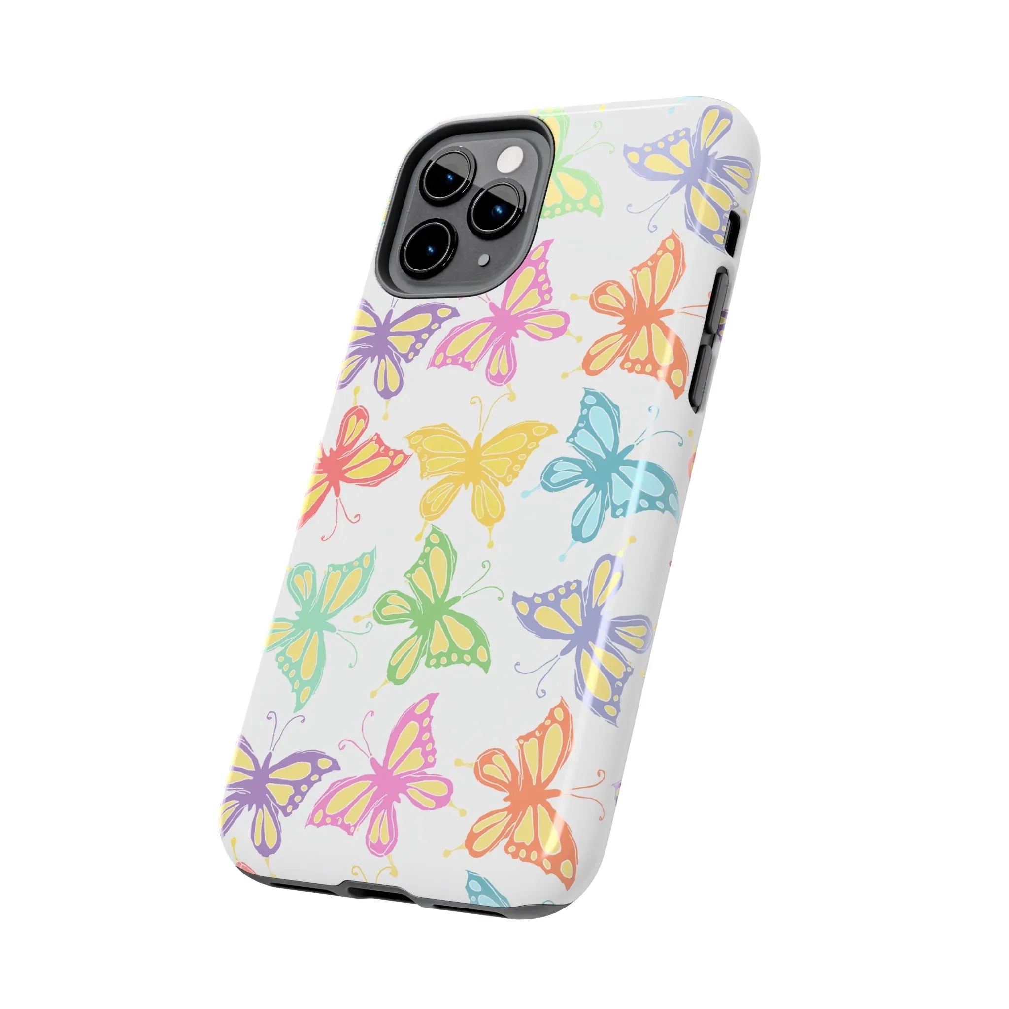 Busy Butterflies Phone Case (Apple & Android) - Pink Sweetheart
