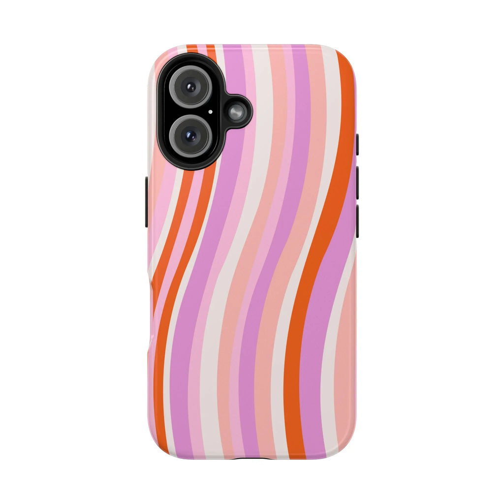 Wave Nostalgia Phone Case (Apple & Android) - Pink Sweetheart