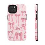Pink Bow Ribbons Phone Case (Apple & Android) - Pink Sweetheart