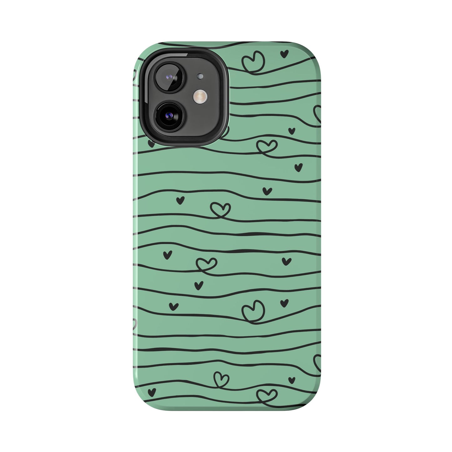 Scribble Love Hearts Phone Case