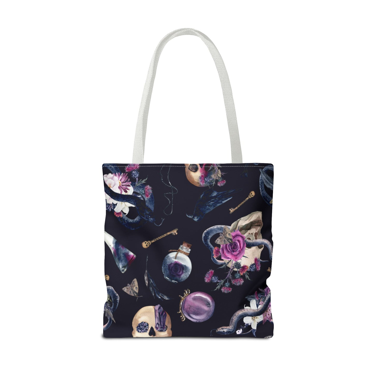 Gothic Floral Tote Bag