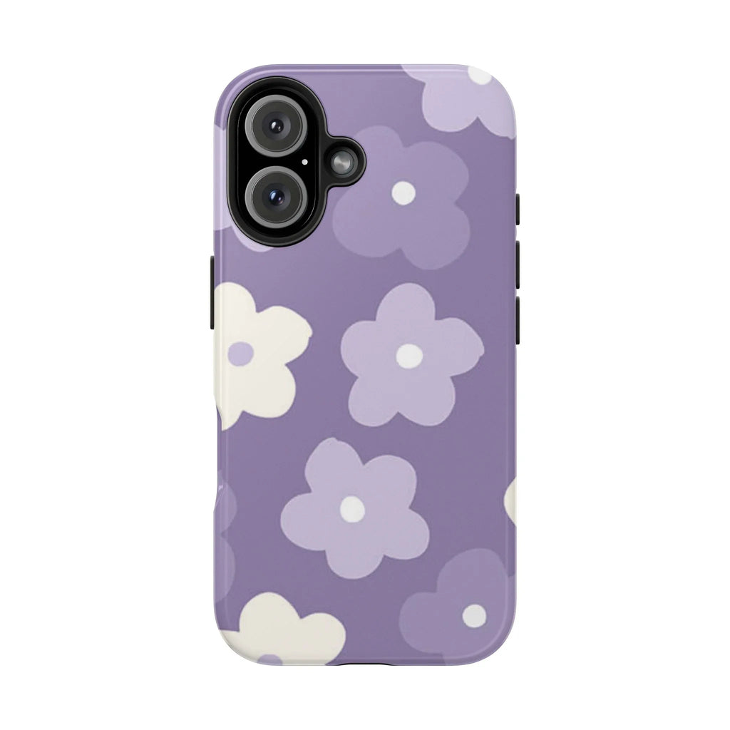 Pastel Purple Flowers Phone Case (Apple & Android) - Pink Sweetheart