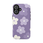 Pastel Purple Flowers Phone Case (Apple & Android) - Pink Sweetheart