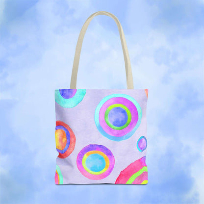 Abstract Painted Circles Tote Bag