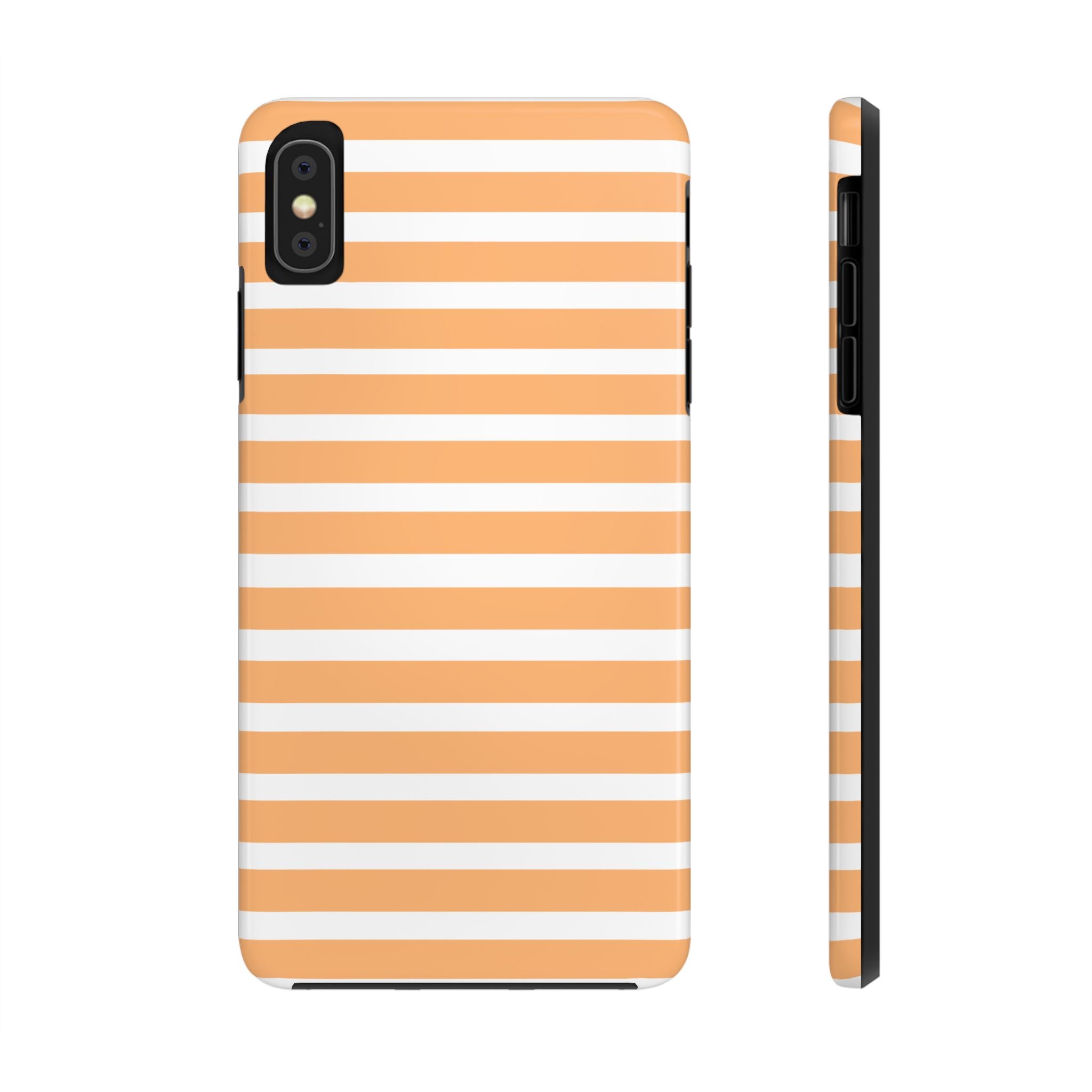 Orange Stripe Lines Phone Case (Apple & Android)