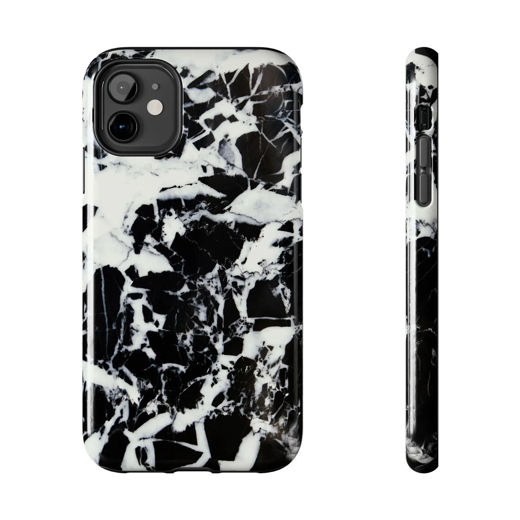 Black & White Shattered Phone Case (Apple & Android) - Pink Sweetheart