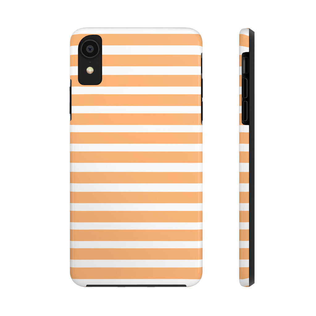 Orange Stripe Lines Phone Case (Apple & Android)