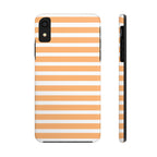 Orange Stripe Lines Phone Case (Apple & Android)