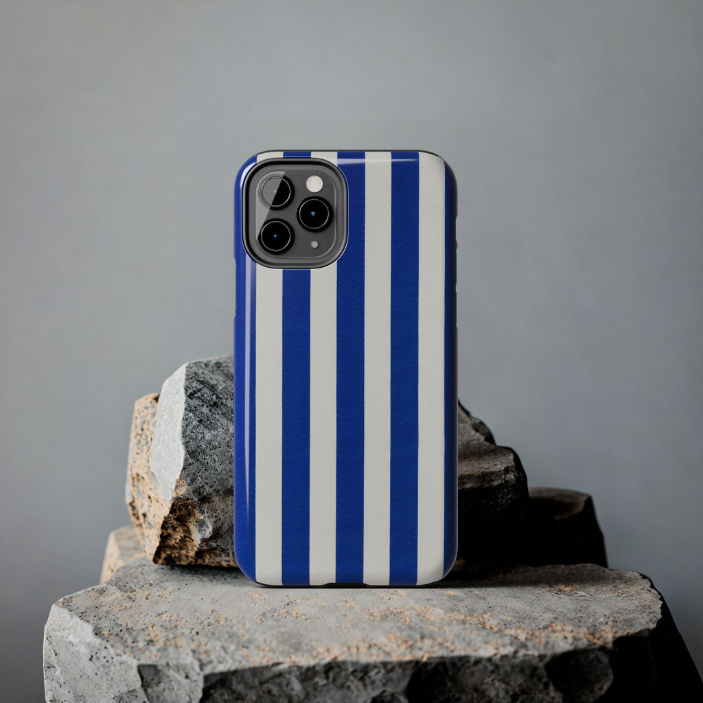 Blue & White Stripes Phone Case (Apple & Android)