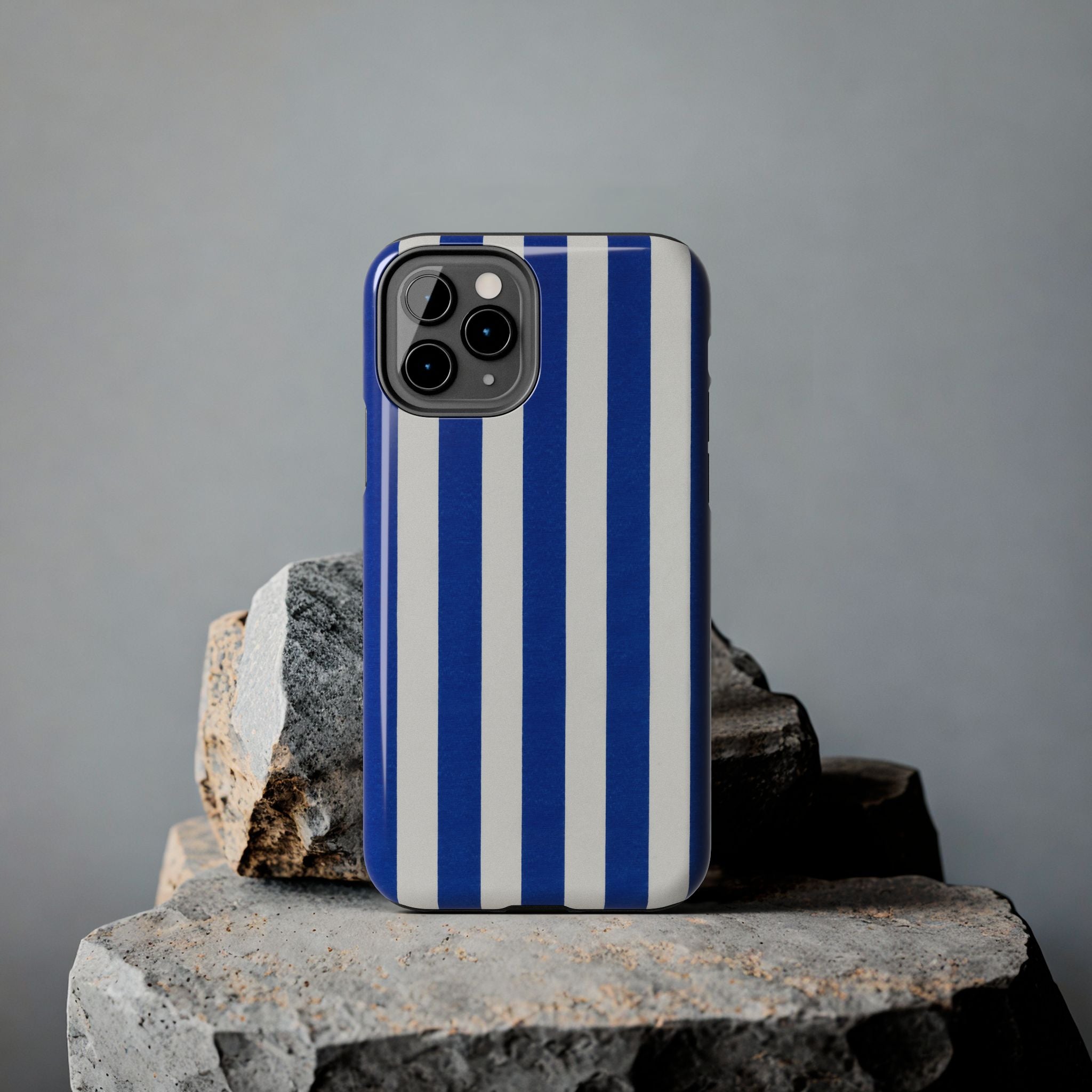 Blue & White Stripes Phone Case (Apple & Android)