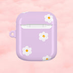 Purple Daisy Floral AirPod Case