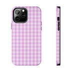 Pink Gingham Phone Case (Apple & Android)