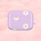 Purple Daisy Floral AirPod Case