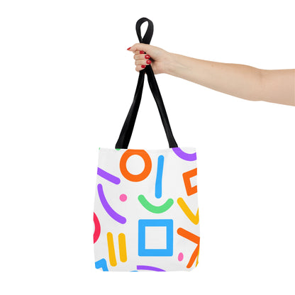 Colorful Doodle Shapes Tote Bag