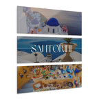 Santorini Skyline Acrylic Prints (Triptych)