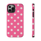 Pink Polka Dot Phone Case (Apple & Android)