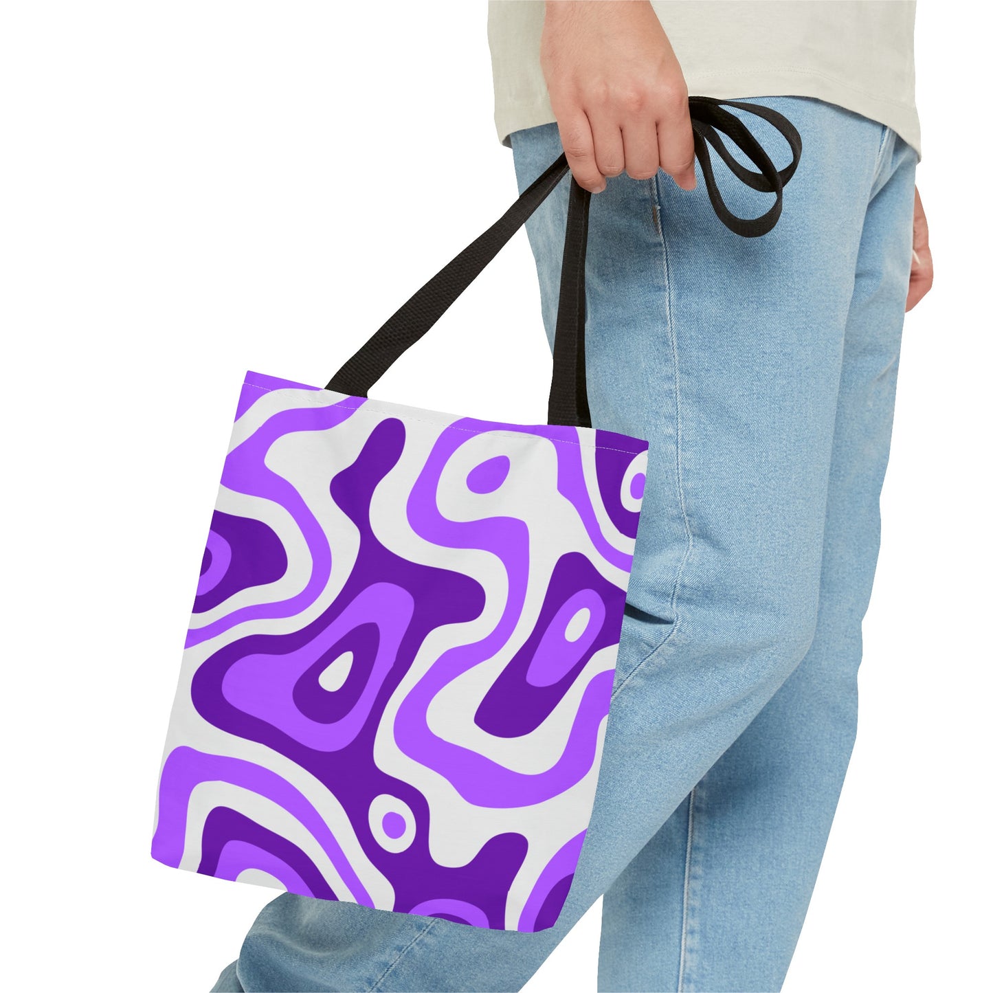 Groovy Purple Lava Tote Bag