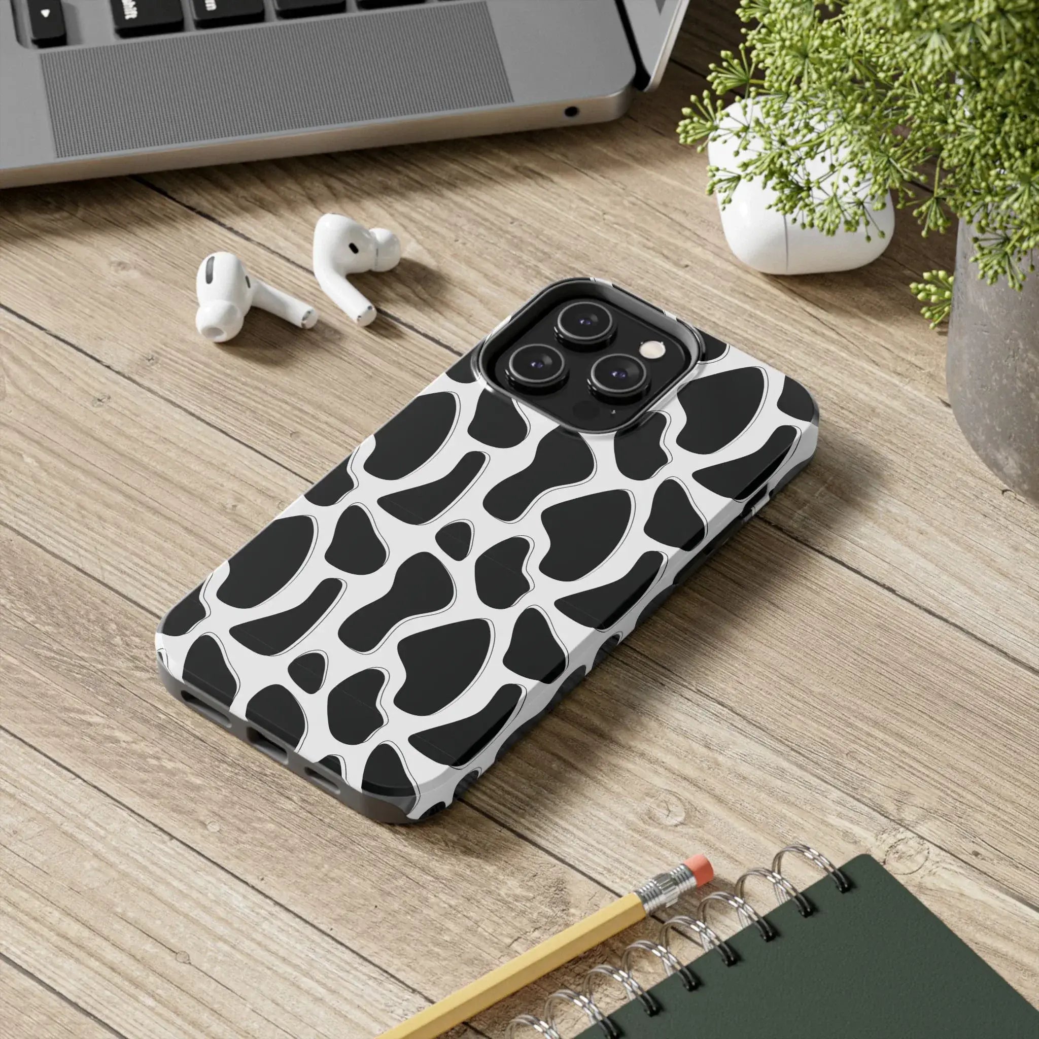 Spotted Animal Print Phone Case (Apple & Android) - Pink Sweetheart