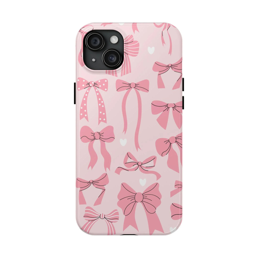 Pink Bow Ribbons Phone Case (Apple & Android) - Pink Sweetheart