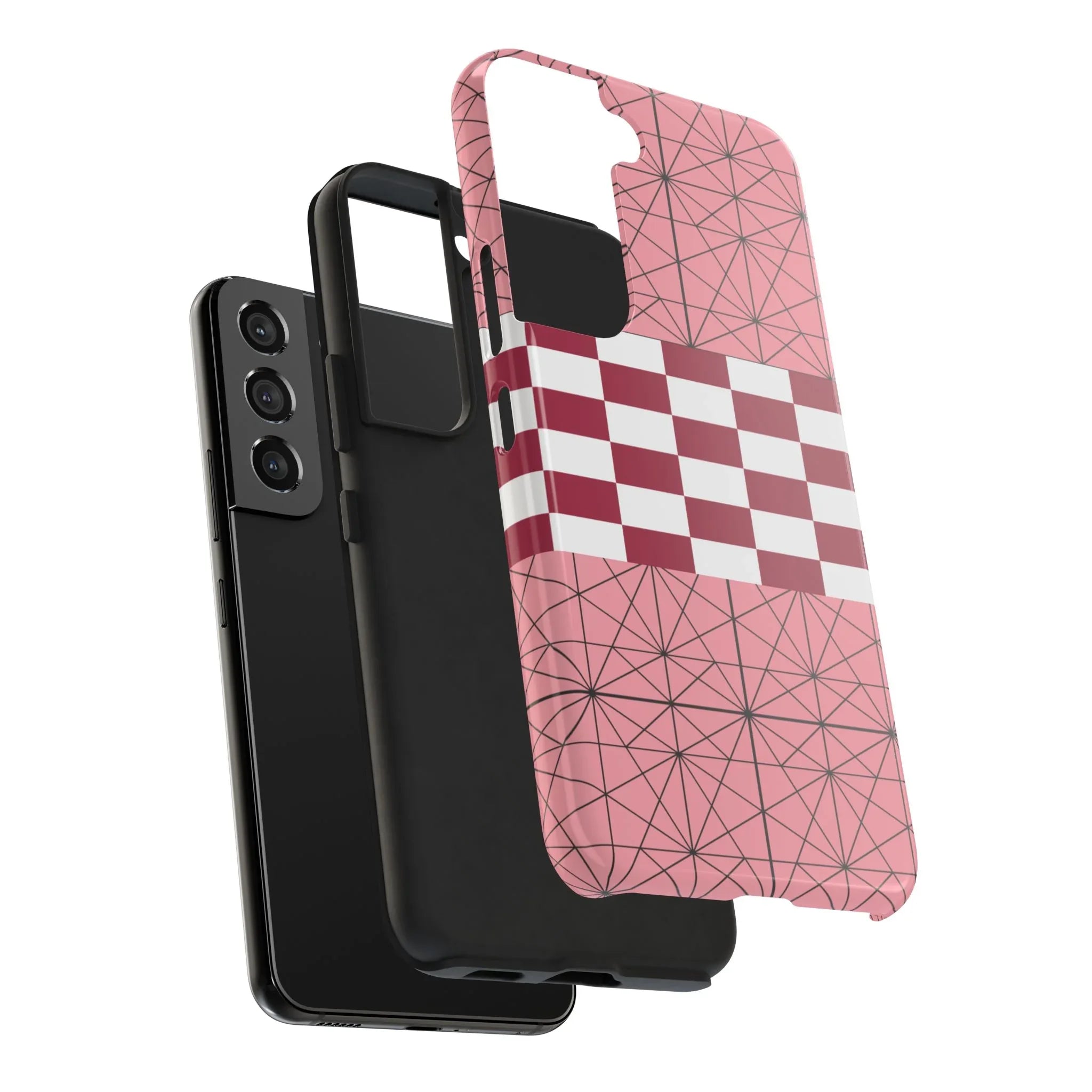 Geometric Kimono Tough Phone Case (Apple & Android) - Pink Sweetheart
