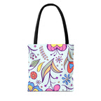 Tranquil Floral Botanicals Tote Bag