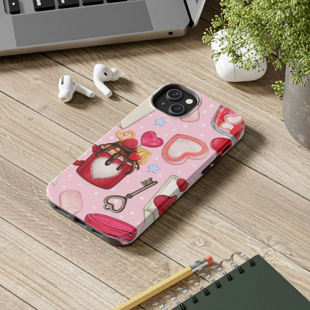 Goodies for My Sweetheart Phone Case (Apple & Android) - Pink Sweetheart