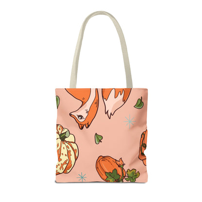 Foxy Pumpkin Patch Tote Bag