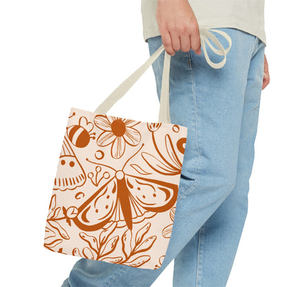 Autumn Butterfly Floral Tote Bag